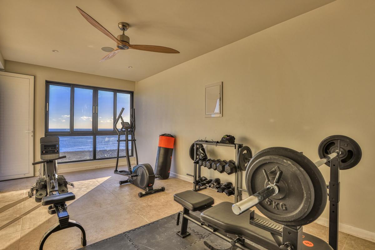43_A louer villa 12 personnes Indigo Bay Saint Martin - Salle fitness